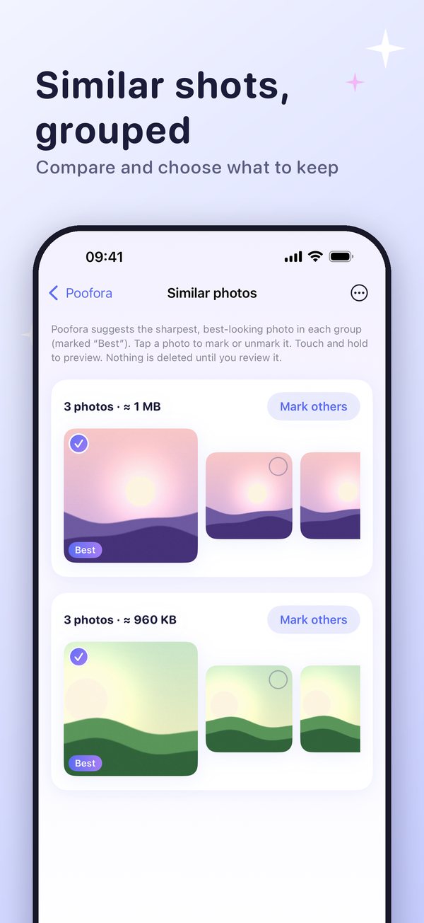 Groups of similar photos